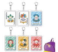 AYVRUOP 6 pcs Porte-clés en acrylique Clown Balatro, clowns différents, cadeaux de fête