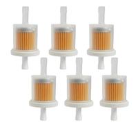 AYVRUOP Filtres à Essence de 8 mm,Lot de 6 Filtres à Carburant Transparent,Raccord de Filtre à Carburant Qualité,Filtre Essence pour Moto,Bateau,Quad,Cyclomoteur et Tondeuse à Gazon