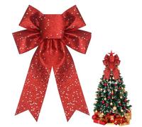 AYVRUOP Noeud Cadeau,Gros Noeud Cadeau Rouges,23cm x 33cm,Nœuds décoratifs pour Cadeau de Mariage,Arc d'arbre de Noël Arc de Noël Couronne pour Emballage Cadeau,Decoration Noel,1 Pièce