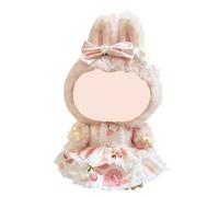 AYVRUOP Vêtements de poupée de 38 cm adaptés pour poupées mokoko de 38 cm,Mignon Mini Poupée en Peluche Vêtements Tenue Accessoires DIY Enfants,Rose