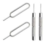 AYWFEY Lot de 4 outils d'ouverture de carte SIM, éjecteur d'aiguille, compatible avec tous les iPhone, iPad, HTC, Samsung Galaxy, téléphone portable, smartphone, chaîne de montre