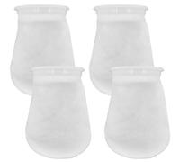 AYWFEY Lot de 4 Sacs Filtrants en Feutre, 200 Microns, Aquariums d'eau Douce et Salée Sacs Filtrants, pour Aquarium, étang, Réservoir de Récif, Produits Chimique (10,4 x 18 cm)