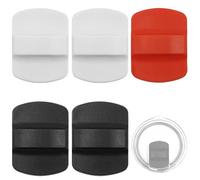 AYWFEY Lot de 5 couvercles magnétiques de rechange, anti-déversement, compatibles avec les couvercles magnétiques YETI 283,5 g, 497,9 g, 453,6 g, 567 g, 737,1 g, 850,5 g (blanc + noir + rouge)