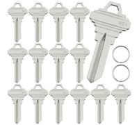 AYWFEY SC1 Lot de 15 clés vierges vierges en laiton de qualité supérieure compatibles avec les serrures à 5 broches, structures en cuivre, clés vierges pour serrures résidentielles et commerciales