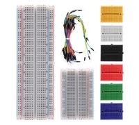 AYWHP 6 mini breadboard kit 170 et 400 points + 1 breadboard 830 points sans soudure + 65 cavaliers flexibles, électronique compatible avec Arduino, projets de bricolage