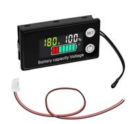 AYWHP Contrôleur de batterie 12 V 24 V 36 V 48 V 60 V 72 V 84 V Affichage de batterie LCD Digital Voltmètre DC 8-100 V Moniteur de capacité de batterie avec fonction d'alarme pour voiture, bateau