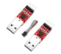 AYWHP CP2102 USB à TTL UART Adaptateur 2 PCS HW-598 série Adaptateur Module téléchargeur 3.3V et 5V avec Fils de raccordement Compatible avec Arduino