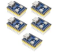 AYWHP Lot de 5 cartes de développement R-Pi RP2040-Zero avec USB-C, Dual-Core ARM Cortex-M0+, flash 2 Mo, compatible avec Raspberry Pi Pico, prend en charge C/C++ et MicroPython (déjà soudé)