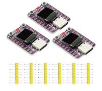 AYWHP Memory PC ESP32-C3 Lot de 3 cartes de développement avec écran OLED de 0,42 pouces, mini module ESP32-C3 ESP32, prend en charge 2,4 G WiFi Bluetooth 4 Mo Flash avec port USB de type C pour le