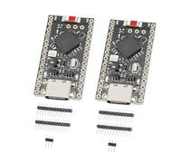 AYWHP Pro Micro NRF52840 Lot de 2 cartes de développement Bluetooth 5.0 et USB C avec ARM Cortex-M4F (64 MHz), flash 1 Mo et 256 Ko de RAM, carte de développement Pro Micro compatible avec Arduino