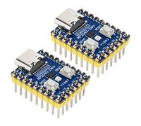 AYWHP R-Pi RP2040-Zero Lot de 2 cartes de développement avec USB-C, Dual-Core ARM Cortex-M0+, flash 2 Mo, compatible avec Raspberry Pi Pico, prend en charge C/C++ et MicroPython (déjà soudé)