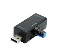 AYWHP Régulateur de vitesse PWM 18 W avec port USB - Contrôleur de ventilateur professionnel avec contrôle du ventilateur PWM et vitesse du ventilateur USB en continu, DC5 V 4 A, boîtier ABS et type C