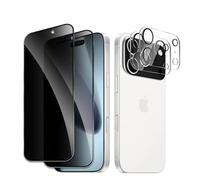 AYWLPP [2+2] Verre Trempé Pour iPhone 17 Pro Max Pouces, 2 Pièces Protecteur d'écran et 2 Pièces Caméra Protecteur d'écran Vitre Protections D'objecti, Dureté 9H Film Protecteur Vitre, Anti-rayures