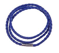 AYWTD Bracelet Cuir Homme,Bracelets Créatifs Tissés Multicouches Faits À La Main, Bracelets En Cuir À La Mode, Pour Femmes Et Hommes Bleus