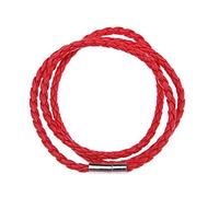 AYWTD Bracelet En Cuir Homme,Bracelets Créatifs Tissés Multicouches Faits À La Main, Bracelets En Cuir À La Mode, Pour Femmes Et Hommes, Rouge