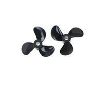 AYWTIUN 1 Paire de pagaie à Trois pales for Bateau de 4 mm, hélice à 3 pales, vis Positive et Inverse, Haute résistance pour Bateaux(28.0mm)