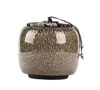 AYWTIUN Boite a thé Pot à thé scellé en émail avec Couvercle, de Rangement Peint irrégulier, conteneur Stockage café, décoratif, décoration la Maison(F)