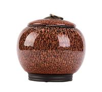 AYWTIUN Boite a thé Pot à thé scellé en émail avec Couvercle, de Rangement Peint irrégulier, conteneur Stockage café, décoratif, décoration la Maison(B)