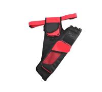 AYWTIUN Carquois de Taille Sacoche de Ceinture for carquois à flèches, étui léger for Hanche for Jeunes Archers, Tubes protégés(Red)