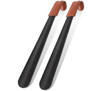 AYWTIUN Chausse-pied à long manche Lot de 2 chausse-pieds en métal à long manche for homme et femme, robustes flexibles(Color1)