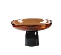 AYWTIUN corbeille a fruit Cute Pillow Fruit Tray High Legged Glass Nut Candy Dessert Home Living Room Decoration Large Capacity Salad Bowl bols de service pour fruits, bonbons(D)