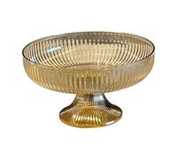 AYWTIUN corbeille a fruit Vintage Fruit Bowl Household High Foot Plates Pedestal for Table Centerpiece Living Room Decorations bols de service pour fruits, bonbons(Gold)