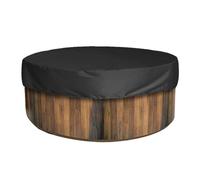 AYWTIUN Couverture de Piscine Ronde Couverture de Baignoire Spa Couvertures Oxford imperméables Accessoires de Piscine pour Piscine(Black,200x30cm)