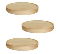 AYWTIUN Étagères flottantes Étagère Flottante Ronde en Bois de chêne, étagère Murale Suspendue for Plantes, Ensemble décoration, Mini Petite d'exposition Rustique