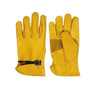 AYWTIUN Gants de soudage 1 paire de gants travail en cuir vache for hommes, protection sécurité robuste for le du soudage, mécanicien extensibles(M)