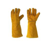 AYWTIUN Gants de soudage Gants de soudage en peau vache, résistants à la chaleur, Anti-brûlure, doux, for les travaux, Protection du travail