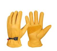 AYWTIUN Gants de soudage Gants de travail en cuir for hommes, gants protection sécurité robustes for mécaniciens soudage, extensibles for conducteur(XL)