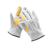 AYWTIUN Gants de soudage Gants de travail for hommes, gants Construction for le soudage, en cuir for cheminée, for barbecue(XL)