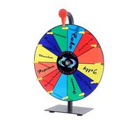 AYWTIUN La Roue de la Fortune Roue de la Fortune 30 cm avec 12 Cases, Socle et Support Robustes, idéale for Les fêtes foraines soirées à Maison
