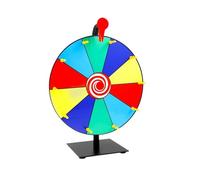 AYWTIUN La Roue de la Fortune Roue de la Fortune à Monter soi-même, Jeu fête foraine, Accessoire for Mariage, Anniversaire, Salon Professionnel, Plateau tournant(Colorful 10 Grids)