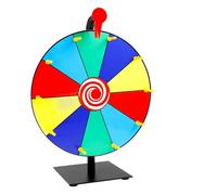 AYWTIUN La Roue de la Fortune Roue de la Fortune Interactive à Monter soi-même avec effaceur et Stylo effaçable, Roulette Table for fête foraine ou Carnaval Domicile(10 Standard)