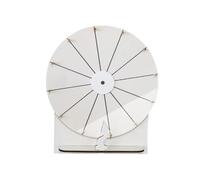 AYWTIUN La Roue de la Fortune Roue de Prix rotative, Surface effaçable à Sec, Jeu Roulette Table for Adultes, d'équipe, Roue tournante(White)