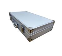 AYWTIUN Mallette en aluminium pour ordinateur portable Boîte à outils en alliage d'aluminium, boîte instruments Portable, fichiers, de rangement du matériel avec éponge