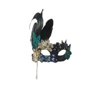 AYWTIUN Masques de fête Masques de fête à paillettes, demi-masque supérieur du visage, Costumes décoration for dames