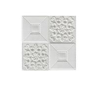 AYWTIUN Papier peint isolant thermique Autocollant mural en brique imperméable, panneau mousse auto-adhésif, papier peint, arrière-plan TV, plafond, chambre à coucher, décoration d'intérieur(White)