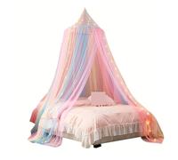 AYWTIUN Rideau de lit Moustiquaire cylindrique à Capuche for lit Double, Rideau de baldaquin, Couvre-lit, cantonnière, Maison