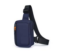 AYWTIUN Sac bandoulière Petit sac à bandoulière for homme, main en tissu, portable, mini banane rabat(Blue)