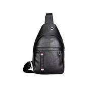 AYWTIUN Sac bandoulière Sac à bandoulière simple et rétro en PU noir for homme