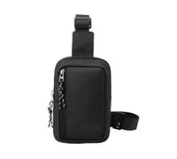 AYWTIUN Sac bandoulière Sac à bandoulière vintage for homme, petit sac de voyage, pochette en nylon, portefeuille(Black)