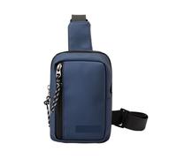 AYWTIUN Sac bandoulière Sac à bandoulière vintage for homme, petit sac de voyage, pochette en nylon, portefeuille(Dark Blue)