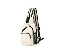 AYWTIUN Sac bandoulière Sac de poitrine style Ins, sac messager 2 en 1, à bandoulière multifonction, grande capacité, sacs d'extérieur for femmes et hommes(Small White)