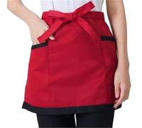 AYWTIUN Tablier Cuisine Tablier à Bavoir Demi-Buste Universel Unisexe, 8 Styles, for Restaurant, Cuisine, café, Salon de thé, Uniformes de Serveuse, Tablier Court à la Taille avec Poches(Color 1)