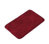 AYWTIUN Tapis de Bain Tapis de Sol en Forme Rose, 1 pièce, antidérapant, Absorption d'eau, for Salle Bain, paillasson Chambre à Coucher Tapis de Douche antidérapant Senior(Wine Red,400MMx600MM)