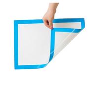 AYWTIUN Tapis de cuisson en silicone pour macarons Tapis de cuisson en silicone antiadhésif et résistant à la chaleur for macarons, muffins autres biscuits. Facile nettoyer(42X29.5cm Light blue)