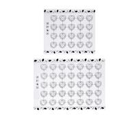 AYWTIUN Tapis de cuisson en silicone pour macarons Tapis de cuisson en silicone antiadhésif for four, idéal for les macarons. Réutilisable et résistant à la chaleur. demi-plaque(Red Black 2pcs)