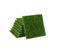AYWTIUN Tapis de Gazon Artificiel, Simulation de Gazon, scène de Paysage Miniature, décoration for la Maison Bricolage, Fausses Plantes Vertes de Jardin pour pelouse(4pcs 10cm)